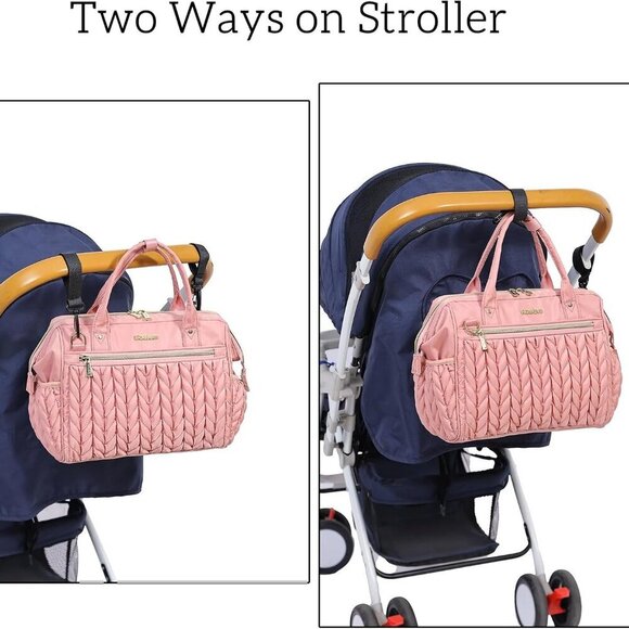 Small Diaper Bag, Medium Diaper Bag Tote, Convertible Backpack Tote Bag for Wome - Picture 7 of 8